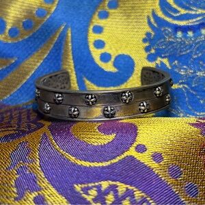 Signed and Stamped Indonesia 925 Sterling Silver Cuff